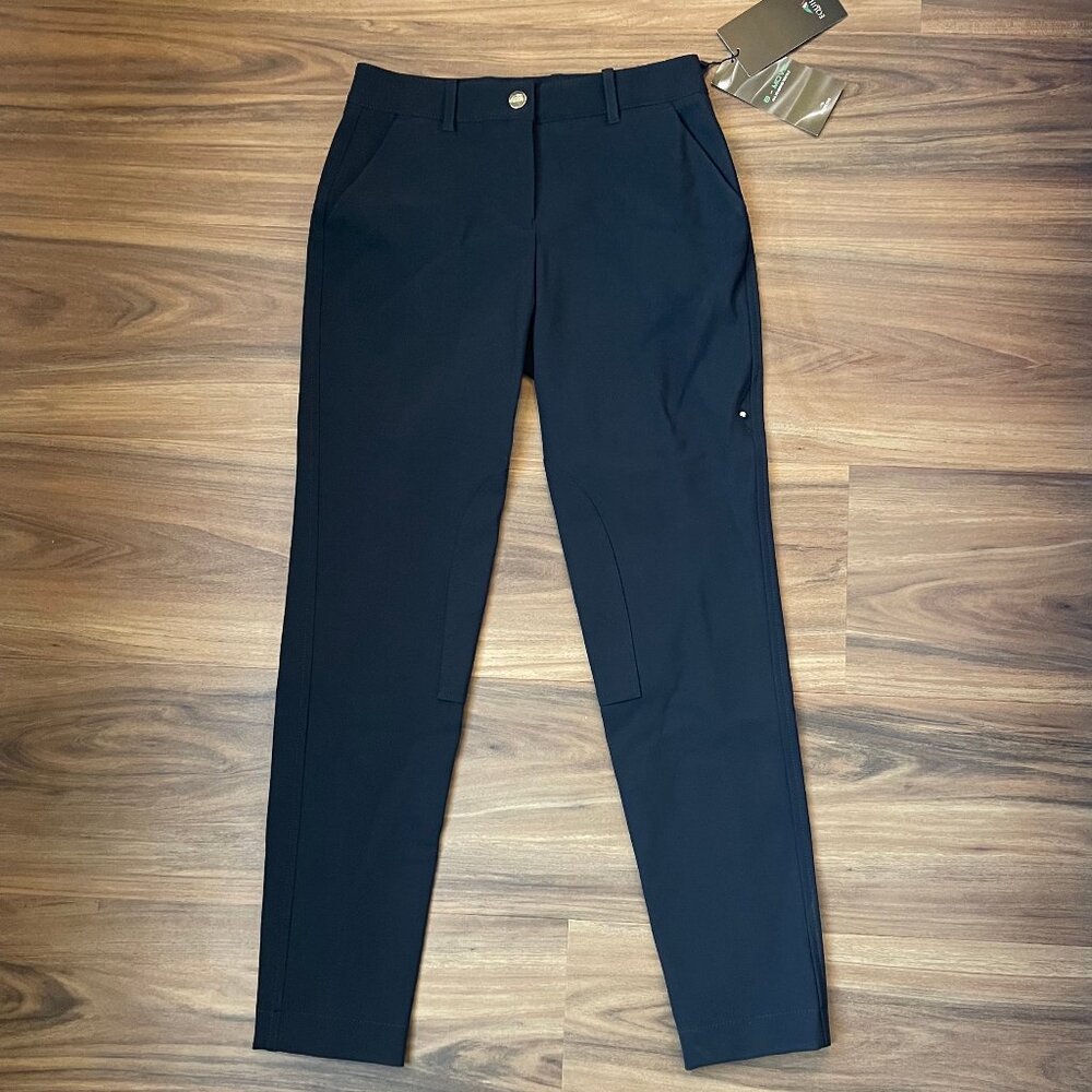 Equiline Ezene Women's Knee Patch Leisure Breeches - Black - size IT40